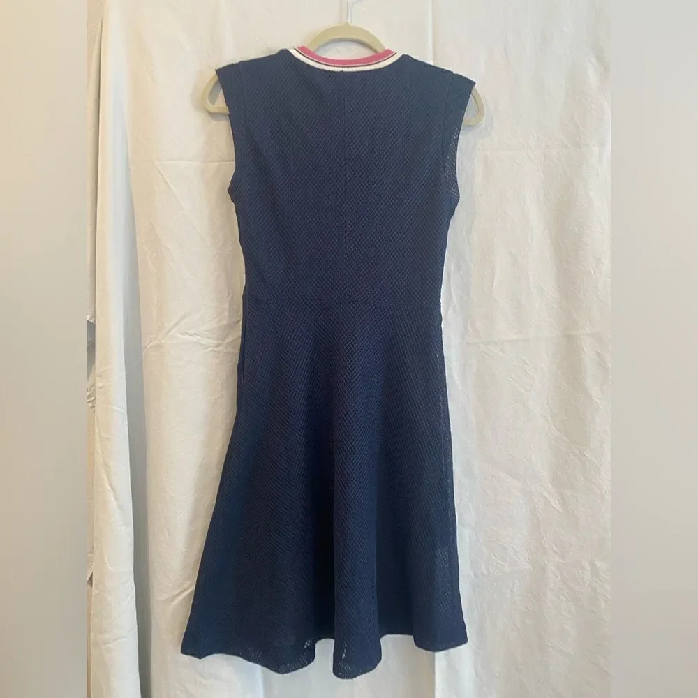 & Other Stories Navy Netted Dress - Picture 4 of 4